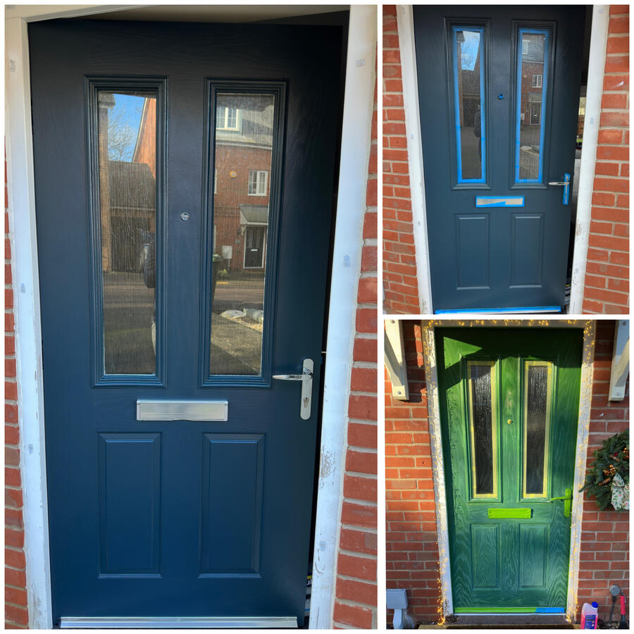Door and woodwork painting in Buckingham house interior Door and woodwork painting in Buckingham house interior