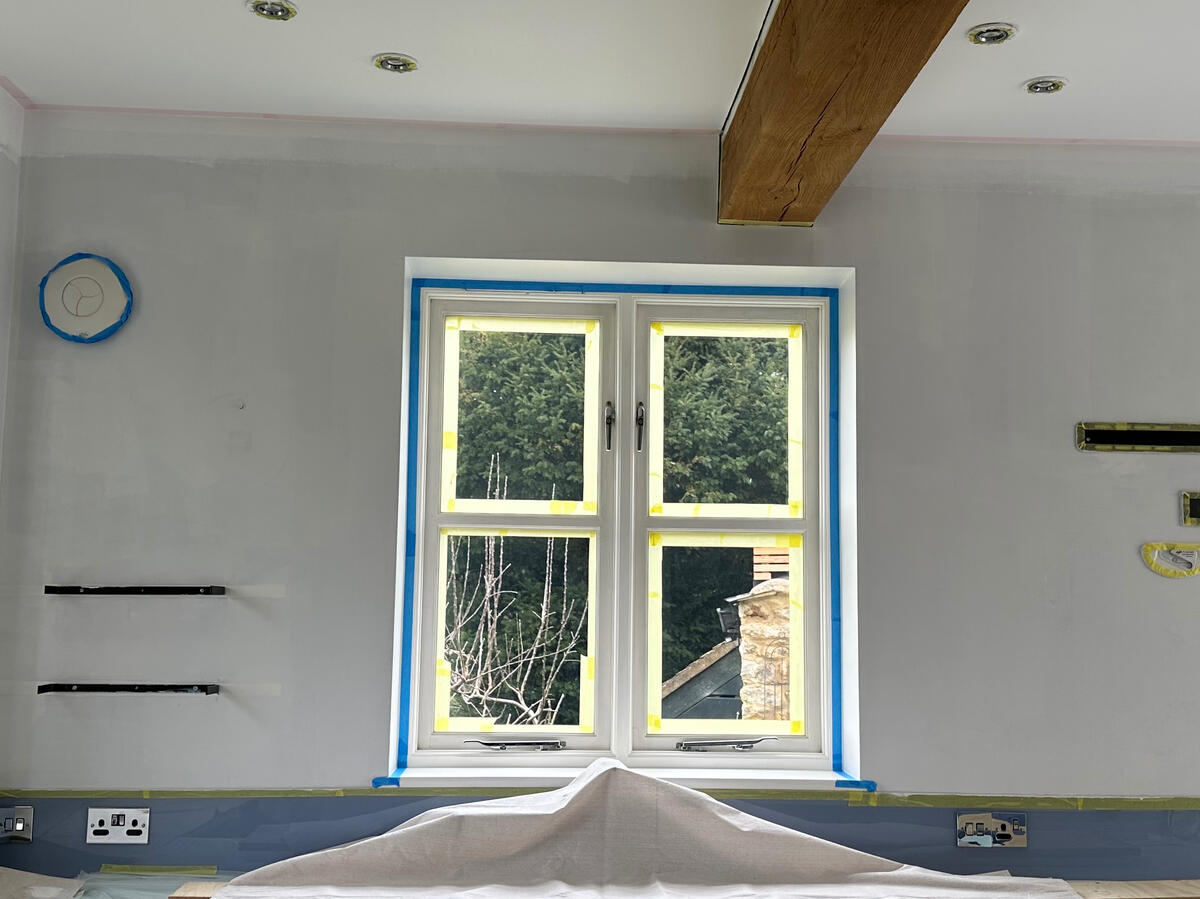 Residential living room and kitchen in Buckingham painted and decorated Residential living room and kitchen in Buckingham painted and decorated
