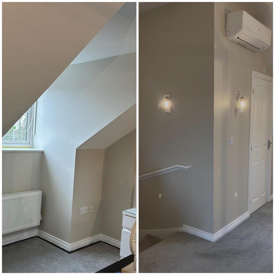 Freshly painted room interior in Buckingham with smooth wall finish Freshly painted room interior in Buckingham with smooth wall finish