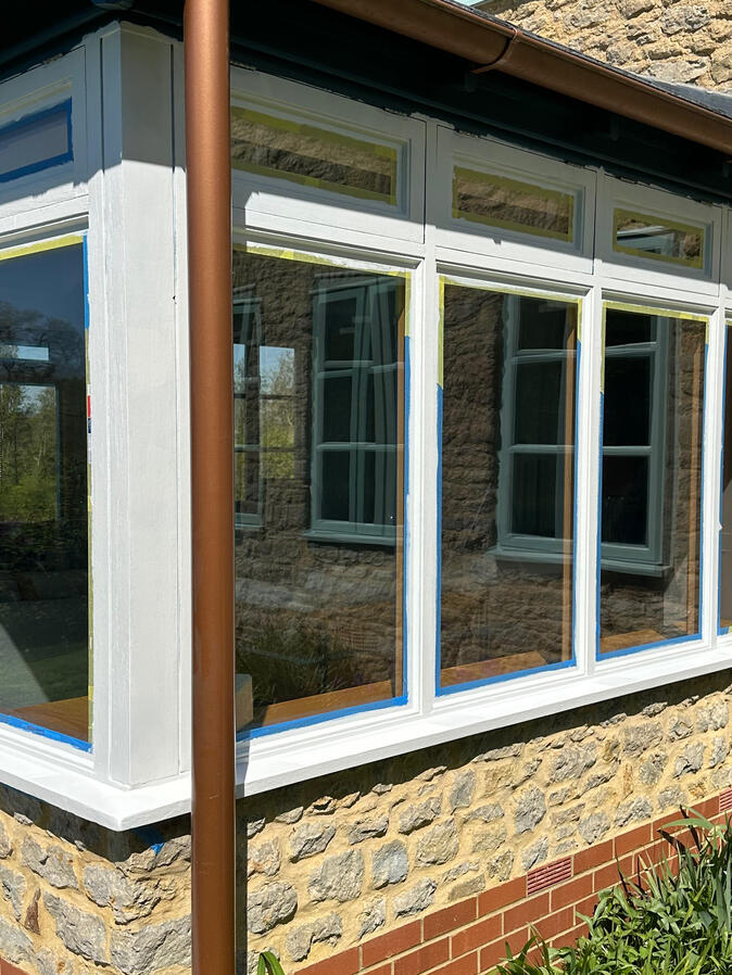 Residential Conservatory in Buckingham painted and decorated Residential Conservatory in Buckingham painted and decorated